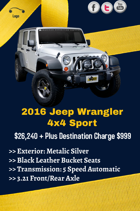 Jeep Wrangler Verkauf Vorlage Vorlage Postermywall Jeep Wrangler Verkauf Vorlage Vorlage Postermywall