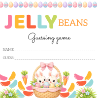 Jelly Bean Guessing Game Сообщение Instagram template