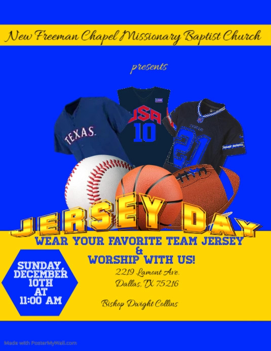 Jersey Day Template PosterMyWall