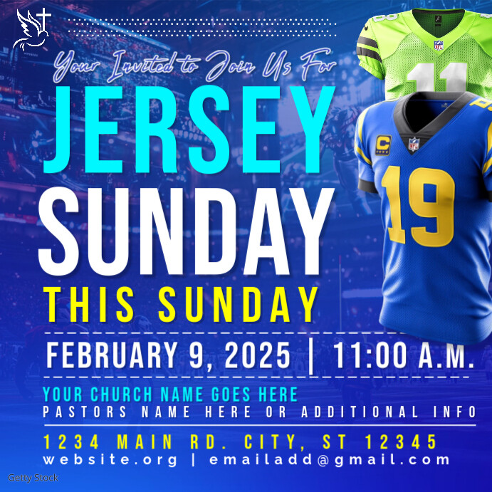 Jersey Sunday Iphosti le-Instagram template