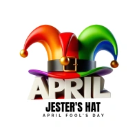 Jester hat for April's fool Logo template