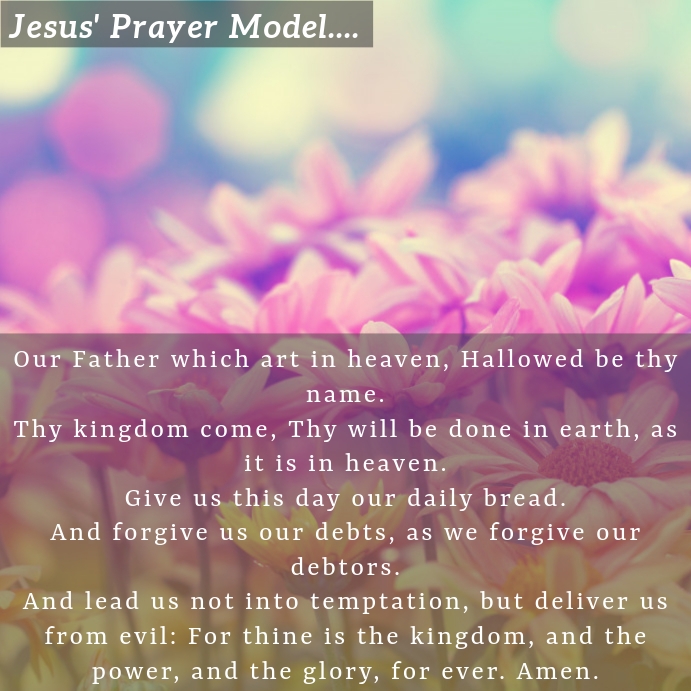 Jesus' Prayer Model Template Instagram Post