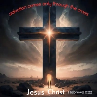 Jesus Christ the way he heaven Logo template