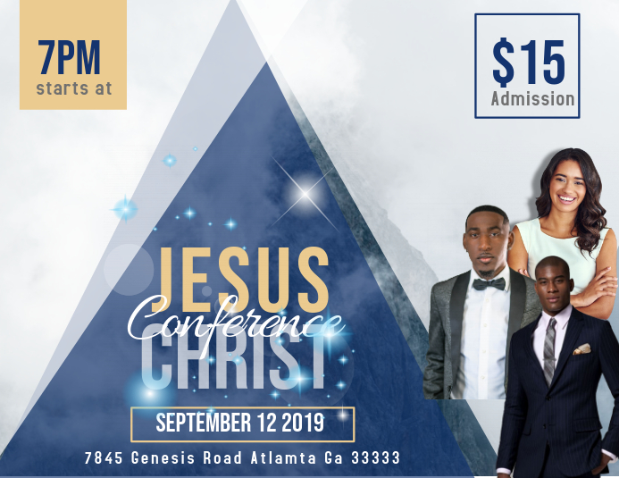 Jesus Conference Template PosterMyWall