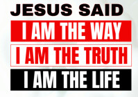 Jesus is the Way Placard A3 template