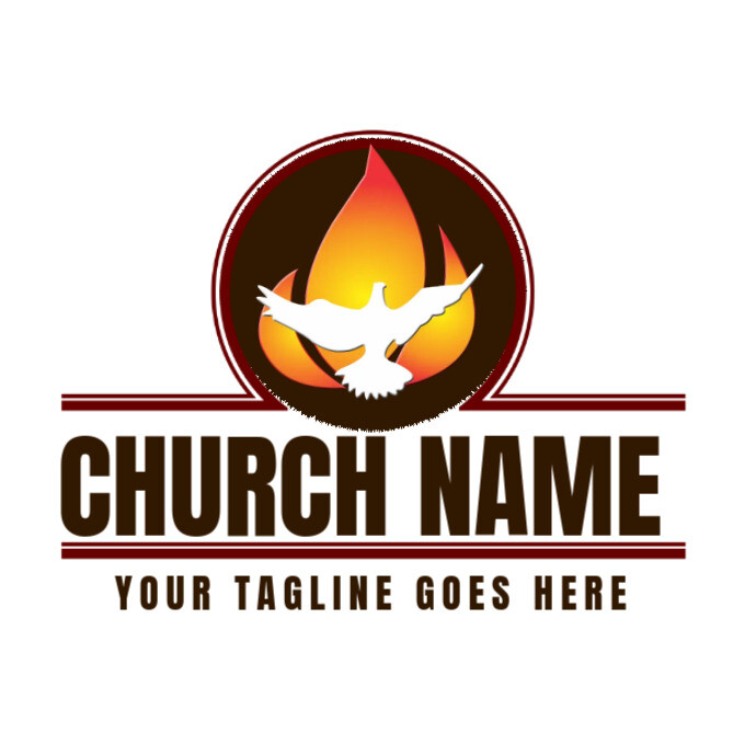 jesus logo, christian logo, church logo, PNG Logotyp template