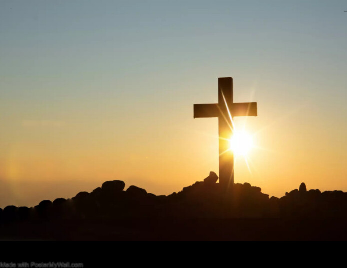 Jesus Resurrection Concept with Cross Iflaya (Incwadi ye-US) template