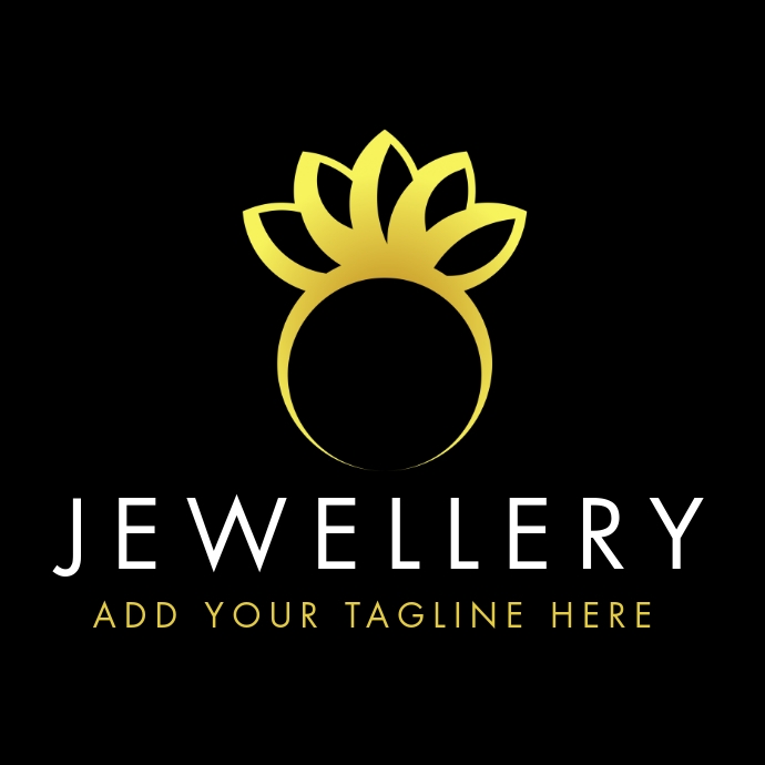 jewellery diamond ring logo template design Logotyp