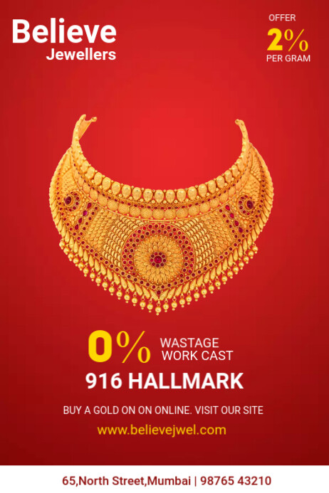 jewellery poster design template royal PosterMyWall