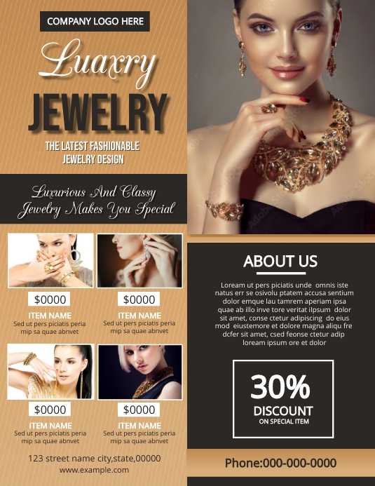 Jewellery Store Flyer Template PosterMyWall Jewellery Store Flyer Template PosterMyWall
