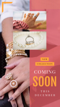 Red Jewelry Coming Soon Instagram Story