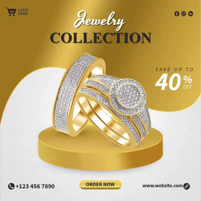 Jewelry Collection Template Instagram Plasing
