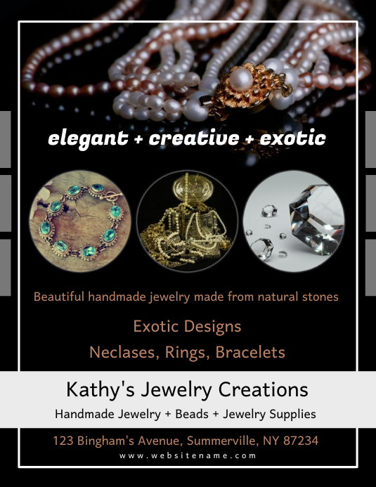 Jewelry Flyer Template Postermywall