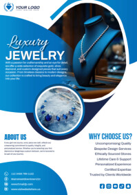 Jewelry flyer A3 template