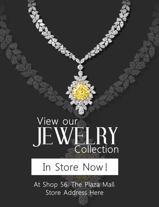 Jewelry Flyer template PosterMyWall