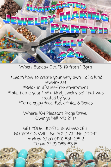 Jewelry Party Flyer Template | PosterMyWall Jewelry Party Flyer Template | PosterMyWall
