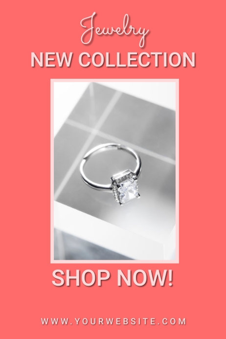 Jewelry Promotion Poster template