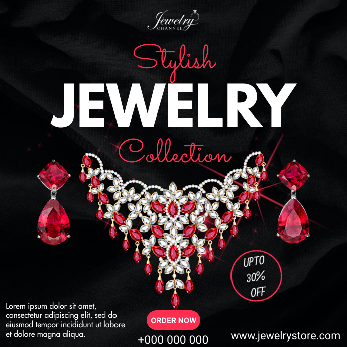 Jewelry promotion Template PosterMyWall