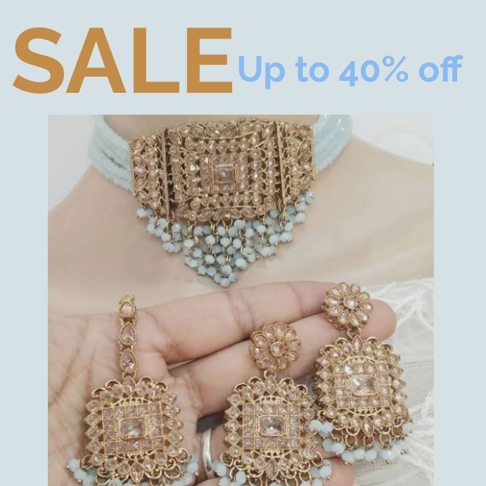 Jewelry sale Instagram post Template  PosterMyWall