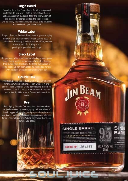 Jim Beam A3 template