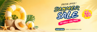 Jingga Ceria Summer Sale Tajuk Twitter template