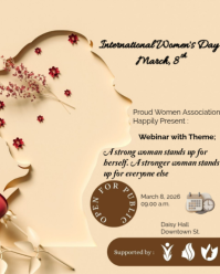 Jingga International Women's Day Webinar Instagram Portrait template