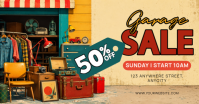 Jingga Vintage Garage Sale Gambar Bersama Facebook template