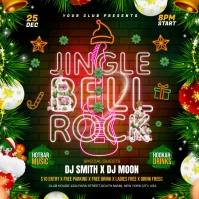 Jingle Bell Rock Christmas Flyer Instagram Post template
