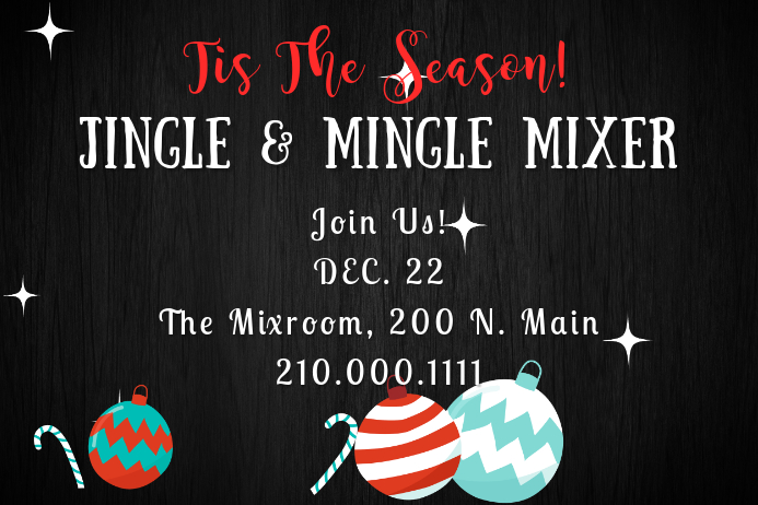 Jingle Mingle Ball Invite Template Postermywall
