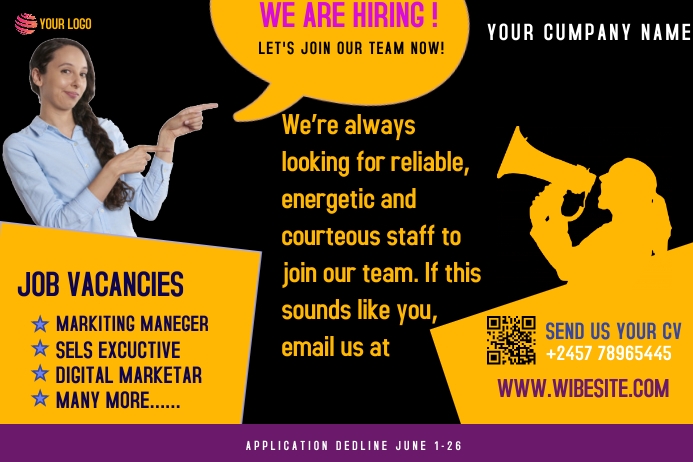 job ad Template | PosterMyWall