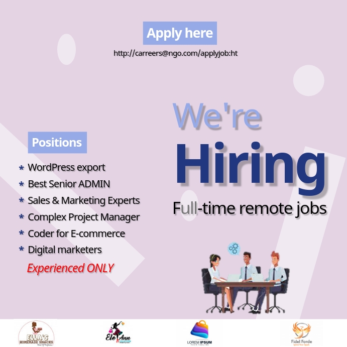 Job ad flyer template PosterMyWall