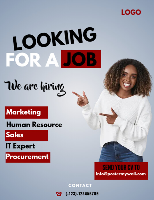Job Advert Template PosterMyWall Job Advert Template PosterMyWall