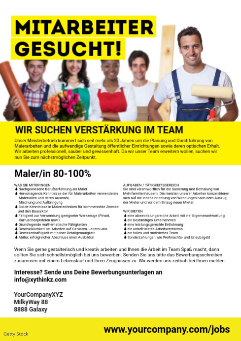 Stellenanzeige Bei Der Einstellung Von Vorlage Postermywall Stellenanzeige Bei Der Einstellung Von Vorlage Postermywall