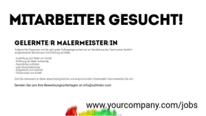 Job Announcement Painter Cover Header Ad Facebook-covervideo (16:9) template