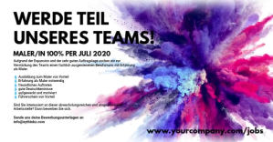 Biały Job Advertisement Facebook Ad Template