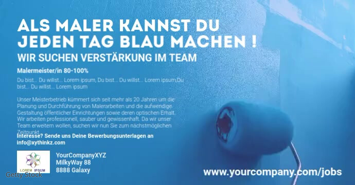 Copy Of Job Announcement Template Banner Cover Header Postermywall