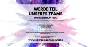 Job announcement Template Banner Cover Header Facebook-Anzeige