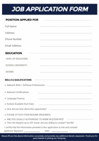 74.9K+ Free Templates for 'Job application document' | PosterMyWall