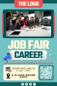 Azul Job Fair Plakat Template