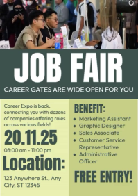 Job Fair A4 template