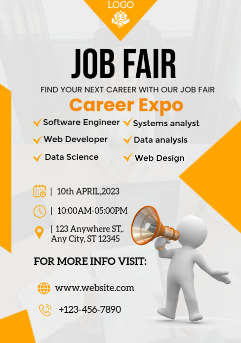Job fair A5 template