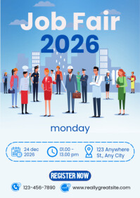 Weiß Job Fair A3 Template