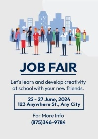 Job Fair Event A4 template
