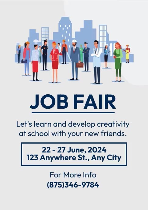 Job Fair Roster Job Fair Event Template | PosterMyWall
