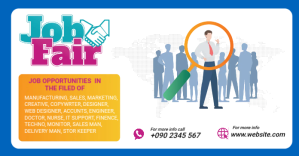 Job fair  Facebook Shared Image template