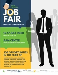 Job Fair Flyer Volante (Carta US) template