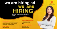 job fair flyer Facebook Event Cover template