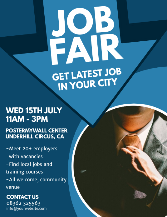 Copy of Job Fair Flyer Template PosterMyWall