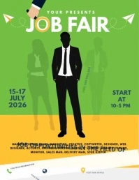 Job Fair Flyer Template Løbeseddel (US Letter)