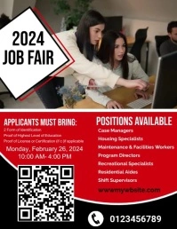 job fair flyers Volantino (US Letter) template